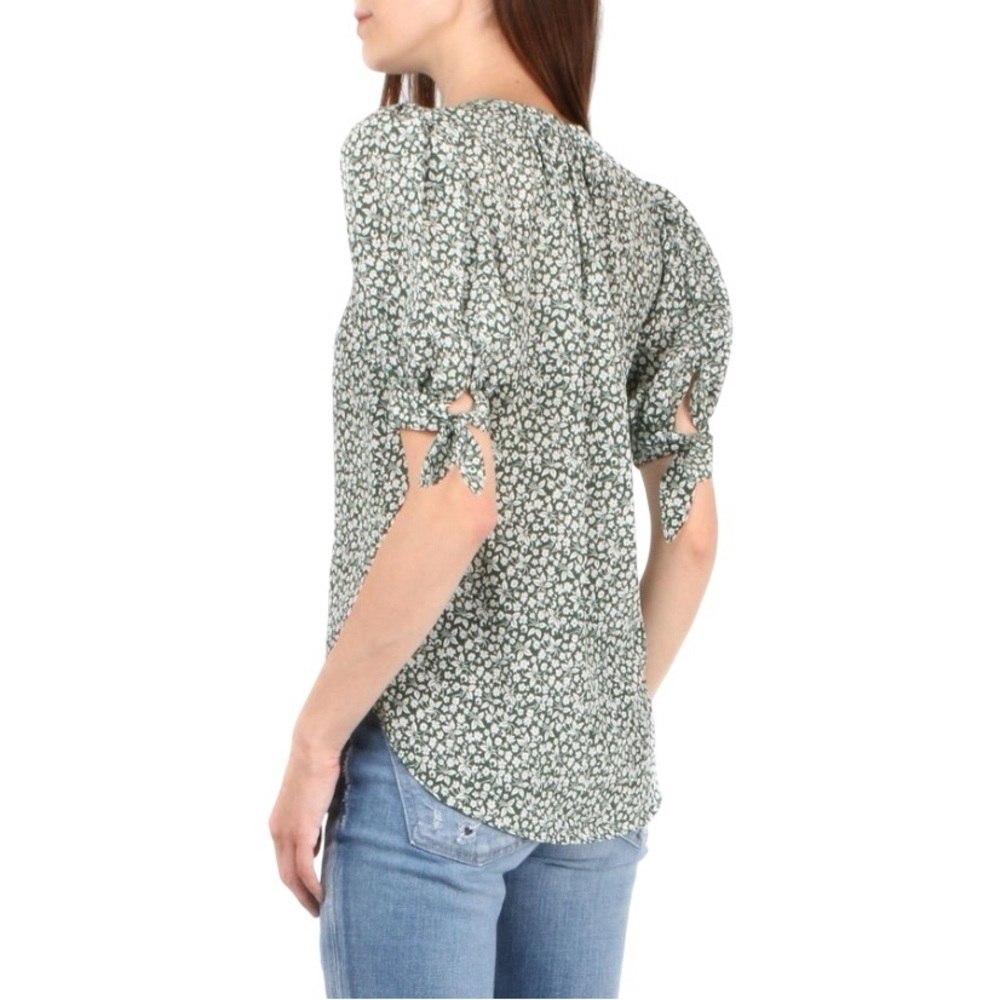EUC VERONICA BEARD GIZELA BLOUSE IN FOREST GREEN - SIZE 8 - Picture 15 of 15